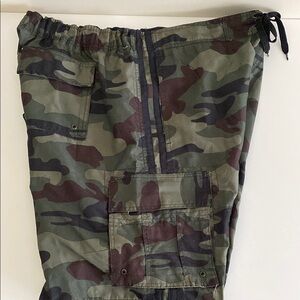 Mens Joe Boxer camouflage swim Shorts trunks XL Green Black Cargo mesh lined